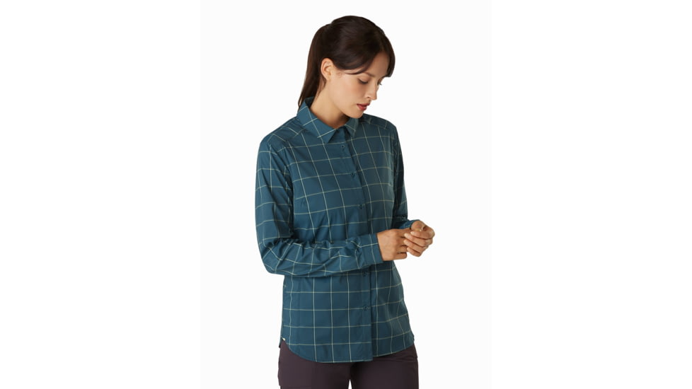 Arcteryx Riel Long Sleeve Shirt - Womens, Astralite, Extra Large, 419137