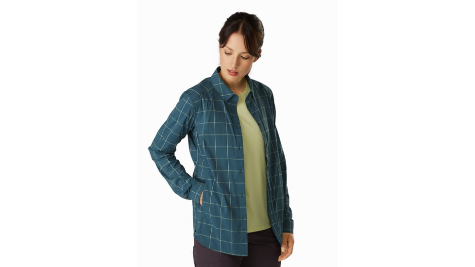 Arcteryx Riel Long Sleeve Shirt - Womens, Astralite, Extra Large, 419137