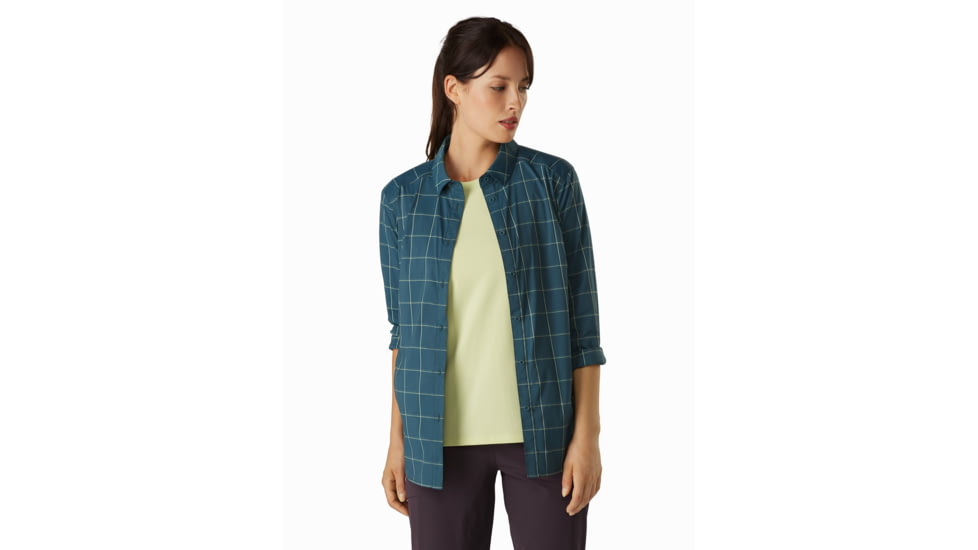 Arcteryx Riel Long Sleeve Shirt - Womens, Astralite, Extra Large, 419137