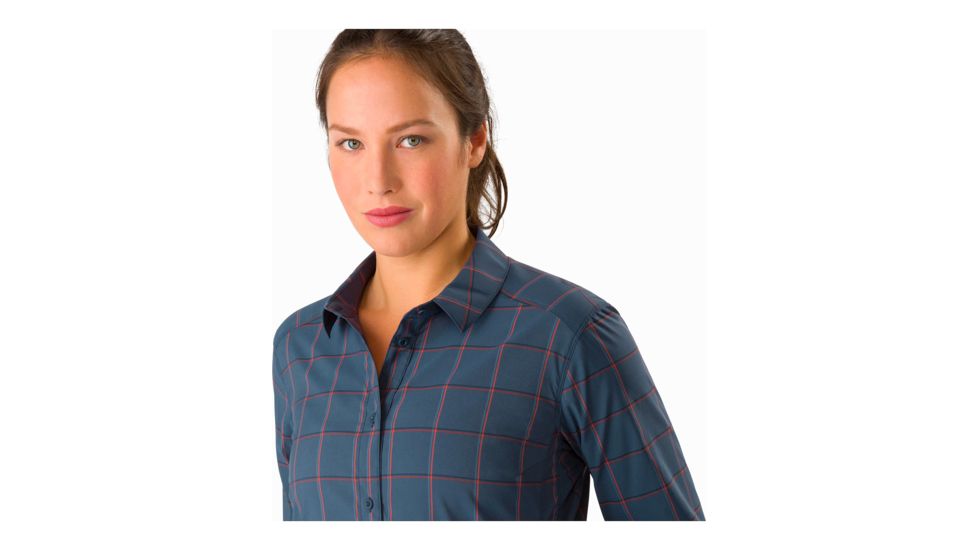 Arcteryx Riel Shirt Long Sleeve - Womens, Infinite Universe, Extra Large, 372736