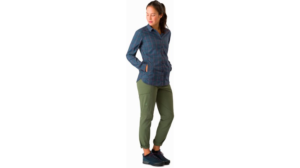 Arcteryx Riel Shirt Ls - Womens, Infinite Universe, Medium, 372734