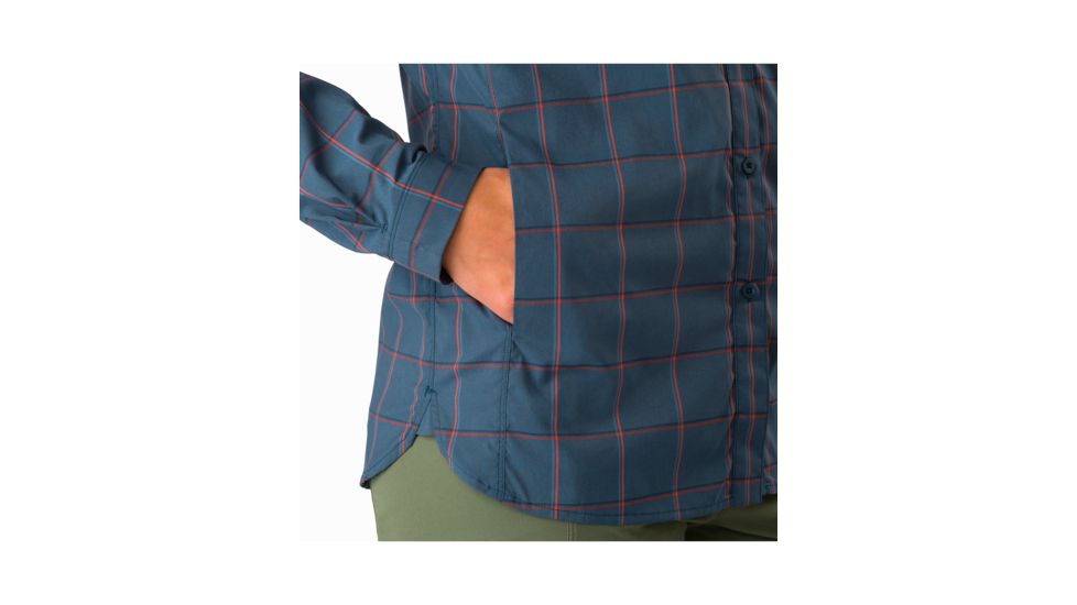 Arcteryx Riel Shirt Ls - Womens, Infinite Universe, Medium, 372734