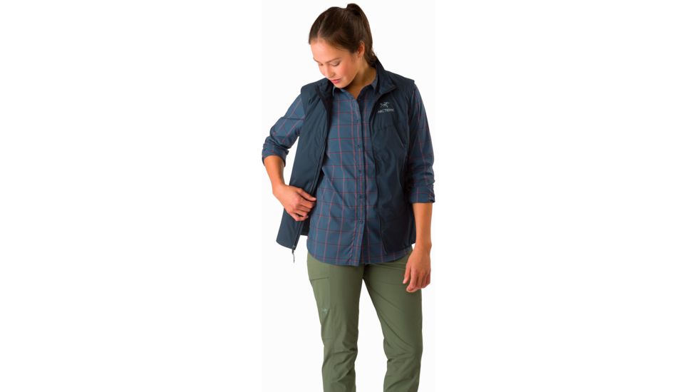 Arcteryx Riel Shirt Ls - Womens, Infinite Universe, Medium, 372734