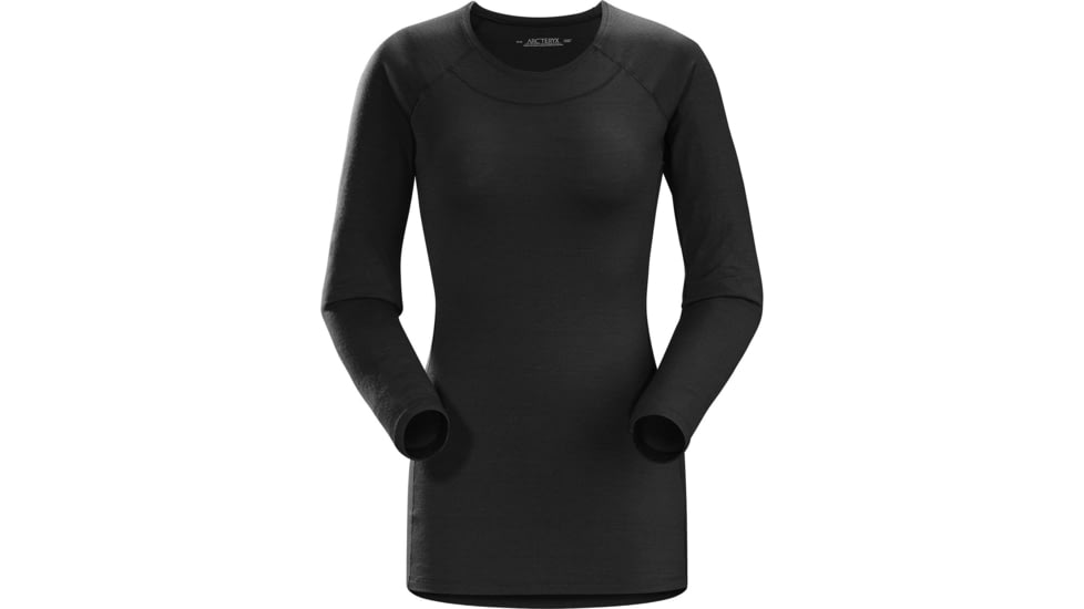 Arcteryx Satoro All-Round Crew Long Sleeve - Womens, Black, Extra Large, 267835