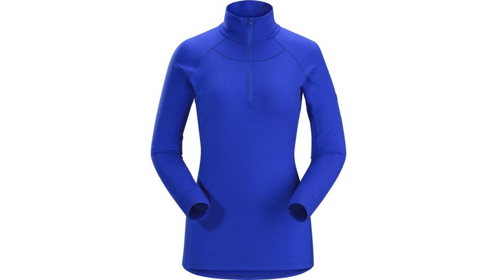 Arcteryx Satoro AR Zip Neck Long Sleeve - Womens, Zaffre, Small, 352626