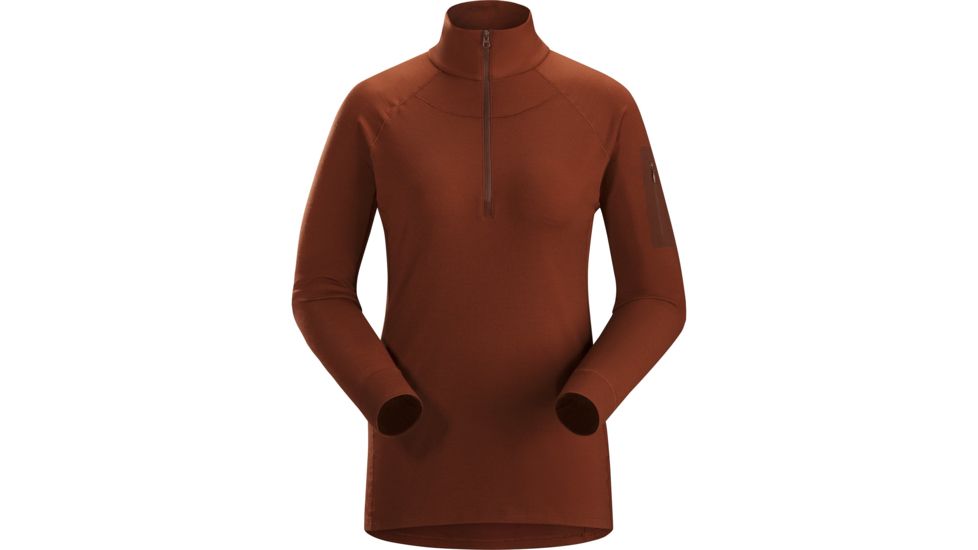 Arcteryx Satoro Ar Zip Neck Ls - Womens, Dark Sunhaven, Medium, 392458