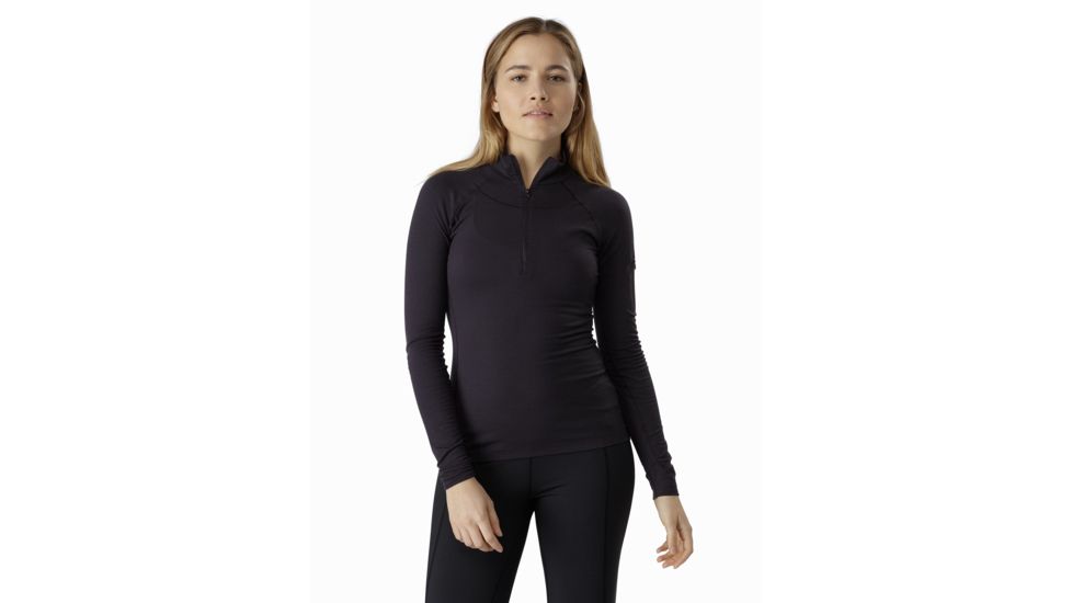 Arcteryx Satoro Ar Zip Neck Ls - Womens, Dimma, Large, 392463