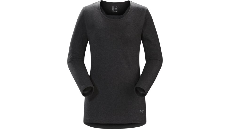 Arcteryx Sirrus Long Sleeve Top - Womens, Black Heather, Extra Large, 306943