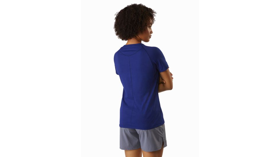 Arcteryx Taema V-Neck Short Sleeve - Womens, Hubble, Large, 416476