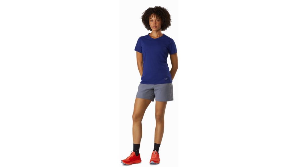Arcteryx Taema V-Neck Short Sleeve - Womens, Hubble, Large, 416476