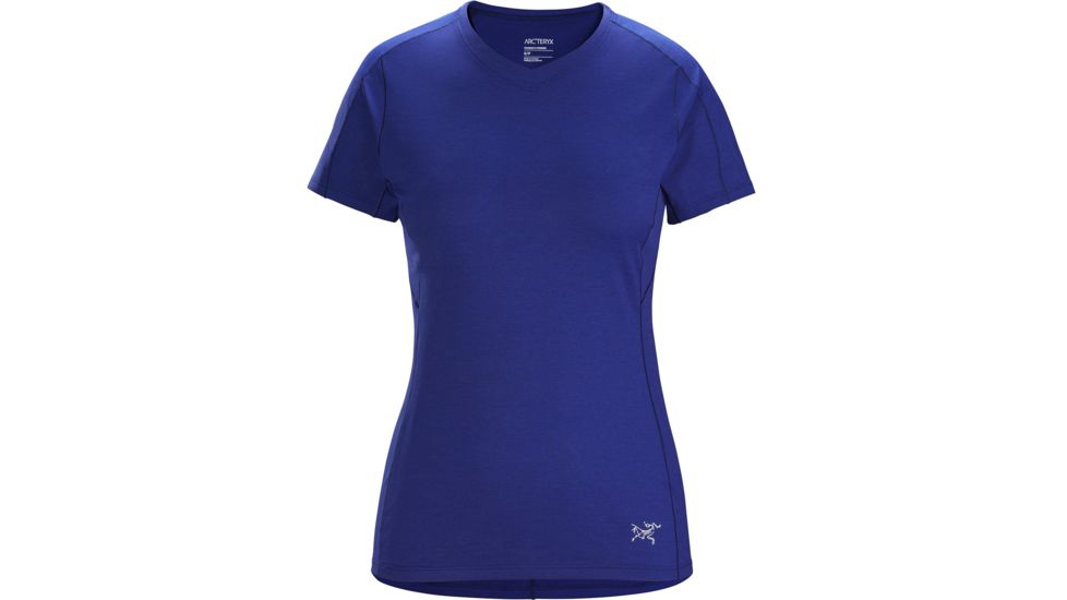 Arcteryx Taema V-Neck Short Sleeve - Womens, Hubble, Large, 416476