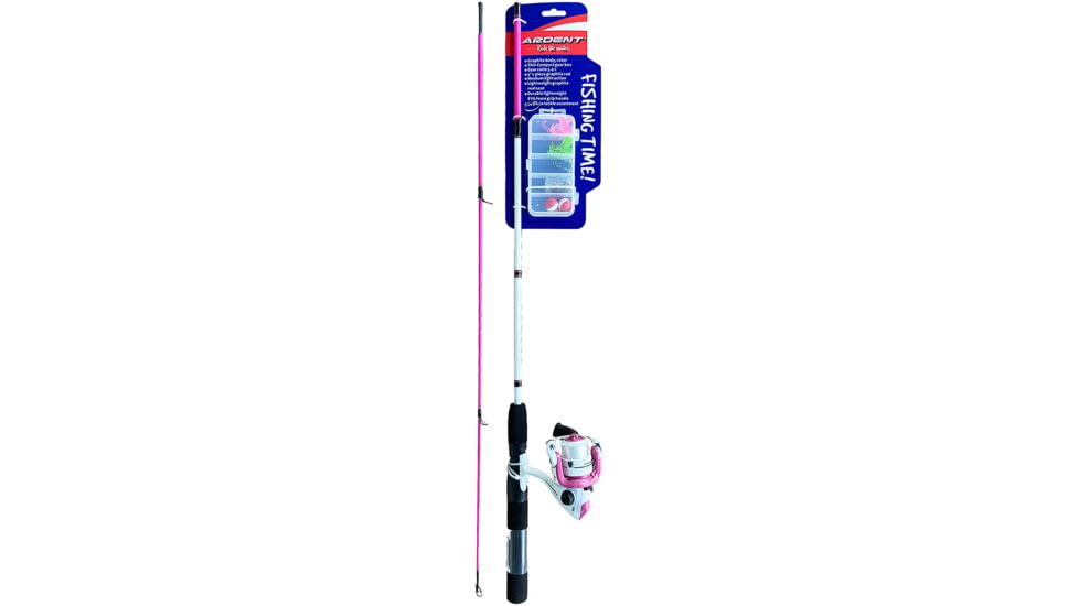 Ardent Fishing Time Spinning Combo - Kids, Pink, DG10502K-P