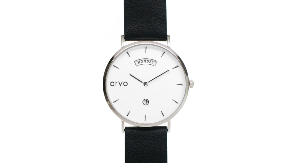 Arvo Awristacrat Watch-Silver/Black-40 mm