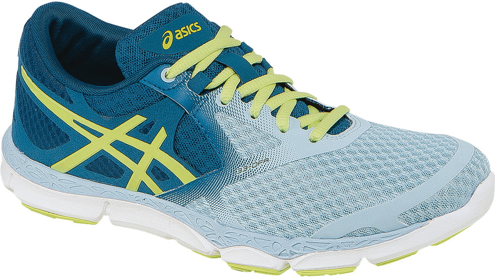 33-DFA Road Running Shoe - Womens-Blue/Lime/Mosaic Blue-Medium-7.5