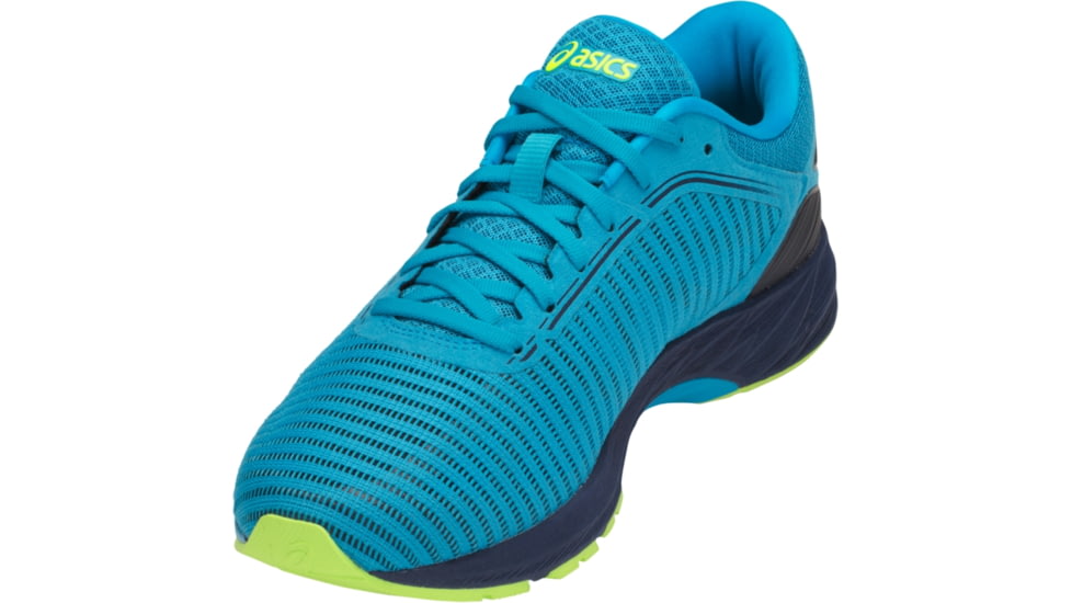 Asics DynaFlyte 2 Road Running Shoes - Men's, Island Blue/Safety Yellow/Indigo Bue, Medium, 12 US T7D0N.4107-12