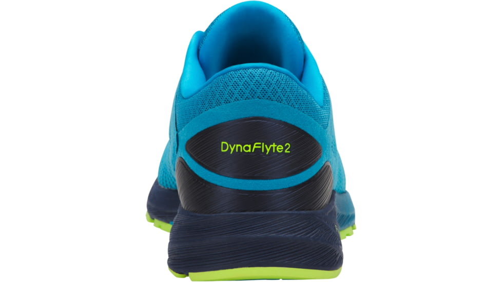Asics DynaFlyte 2 Road Running Shoes - Men's, Island Blue/Safety Yellow/Indigo Bue, Medium, 12 US T7D0N.4107-12
