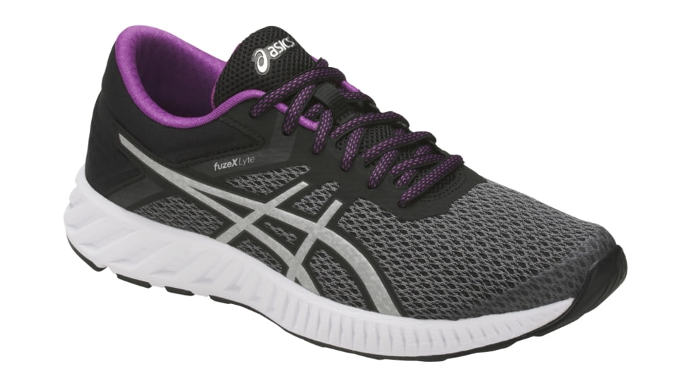 Asics FuzeX Lyte 2 Road Running Shoes - Women's, Carbon/Silver/Black, Medium, 9.5 US T769N.9793-9.5