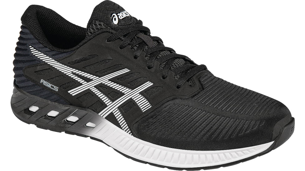 FuzeX Road Running Shoe - Mens-Black/White/Onyx-Medium-8