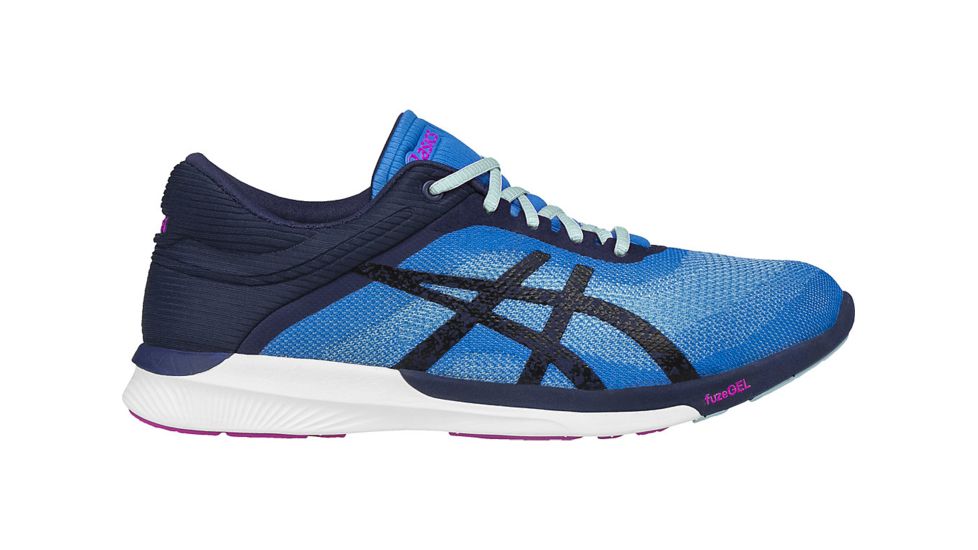 Asics FuzeX Rush Road Running Shoe - Women's-Diva Blue/Blue/White-Medium-9.5