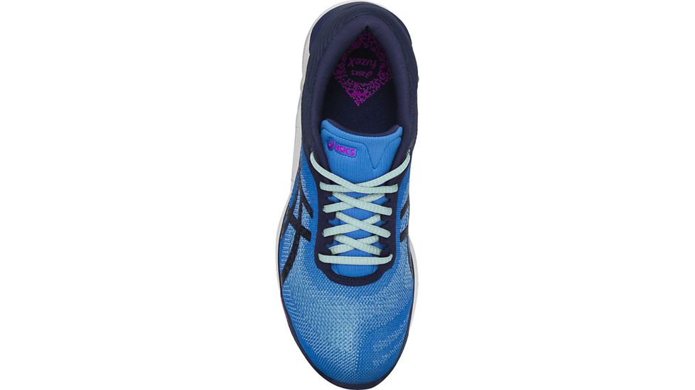 Asics FuzeX Rush Road Running Shoe - Women's-Diva Blue/Blue/White-Medium-9.5