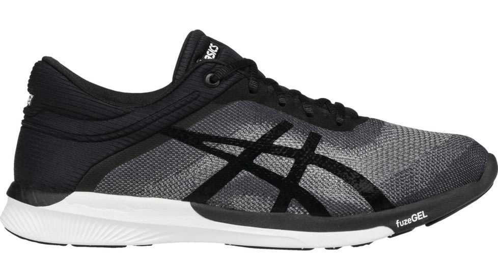 Asics FuzeX Rush Road Running Shoe - Women's-Midgrey/Black/White-Medium-7.5