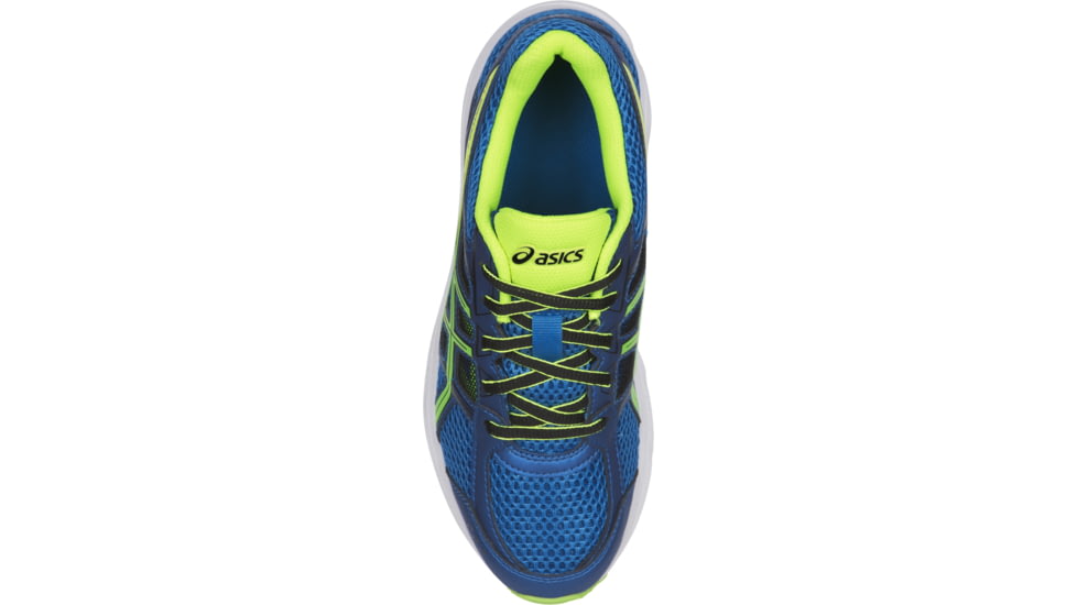 Asics GEL-Contend 4 GS Shoes - Kids, Directoire Blue/Green/Safety Yellow, Medium, 2 US C707N.4385-2