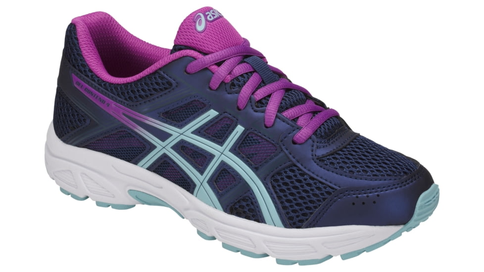 Asics GEL-Contend 4 GS Shoes - Kids, Indigo Blue/Porcelain Blue/Orchid, Medium, 7 US C707N.4914-7