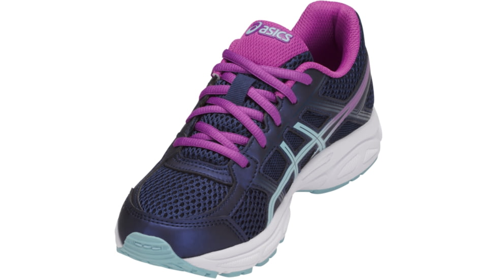 Asics GEL-Contend 4 GS Shoes - Kids, Indigo Blue/Porcelain Blue/Orchid, Medium, 7 US C707N.4914-7