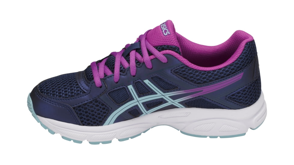 Asics GEL-Contend 4 GS Shoes - Kids, Indigo Blue/Porcelain Blue/Orchid, Medium, 7 US C707N.4914-7