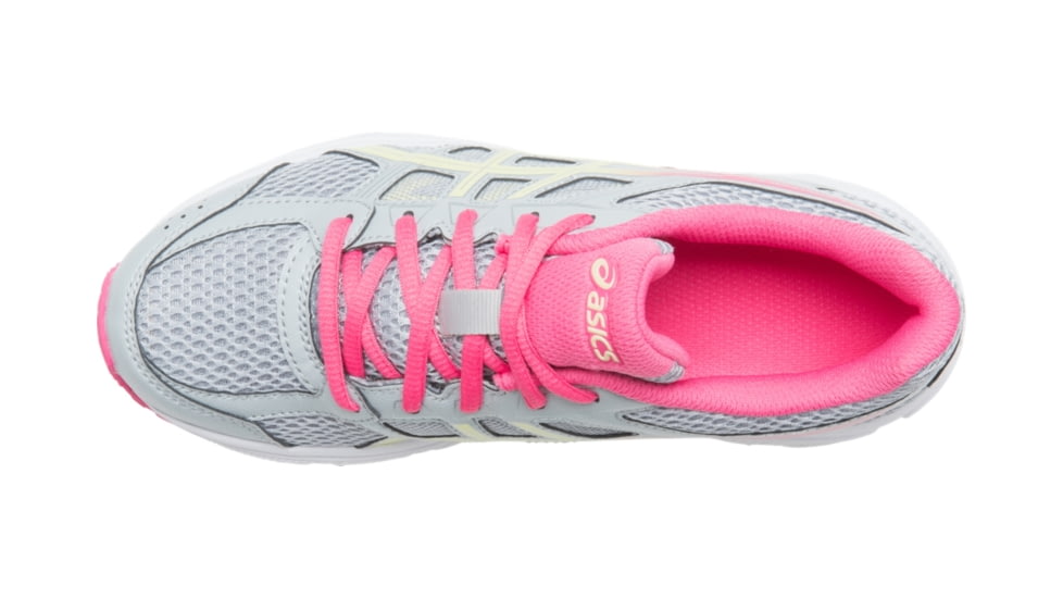 Asics GEL-Contend 4 GS Shoes - Kids, Mid Grey/Limelight/Hot Pink, Medium, 7 US C707N.9685-7