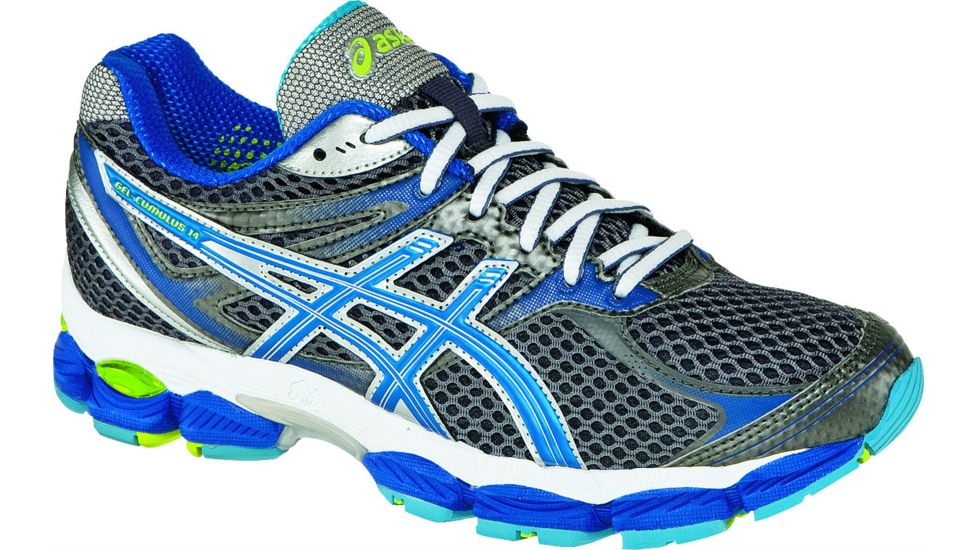 Asics Gel-Cumulus 14 Road Running Shoe - Women's-Storm/Blue/Auqa-10 US