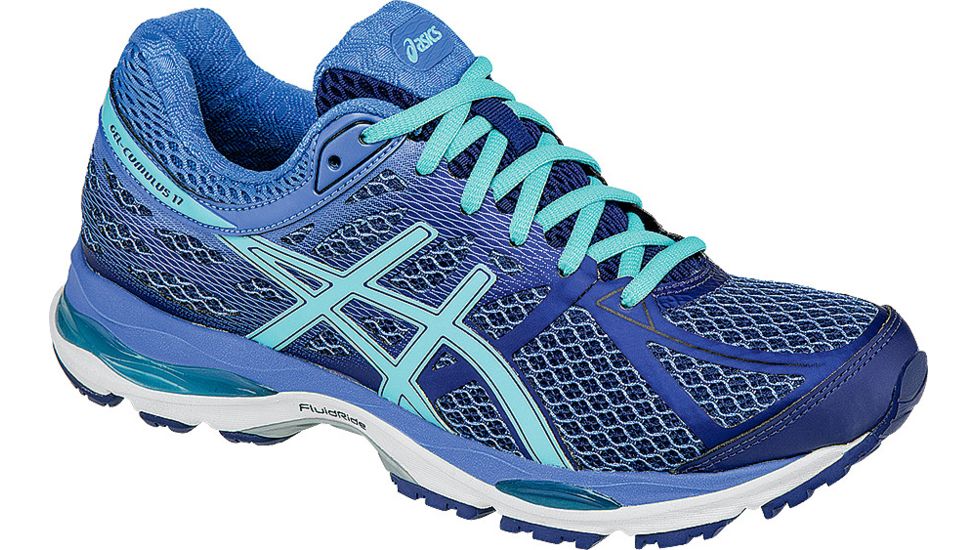 Asics Gel-Cumulus 17 Road Running Shoe - Women's-Deep Cobalt/Turquoise/Blue-Medium-8.5