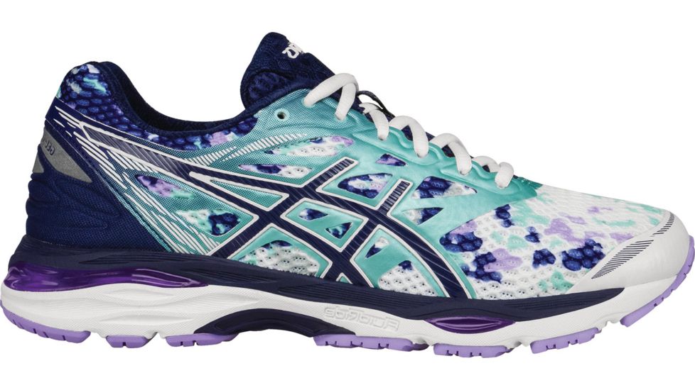 Asics Gel-Cumulus 18 Road Running Shoe - Women's-White/Indigo Blue/Lavender-Medium-6