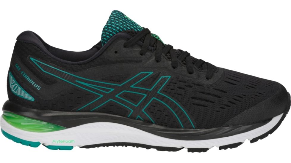 Asics GEL-Cumulus 20 - Mens, Black/Beryl, 9, Medium, 1011A008.003-9