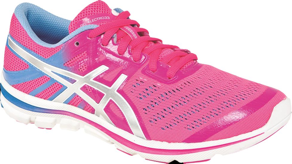 Asics Gel-Electro33 Road Running Shoe - Women's-Pink/Silver/Lavender-Medium-9.5 US