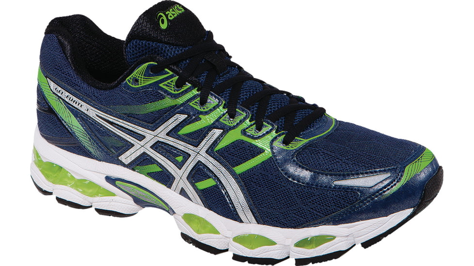 Gel-Elevate 3 Road Running Shoe - Mens-Midnight/Lightning/Green-Medium-10