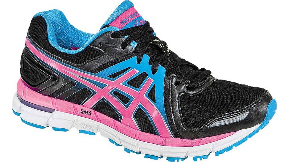 Asics Gel-Excel33 2 Road Running Shoe - Women's-Black/Pink/Turquoise-Medium-6 US