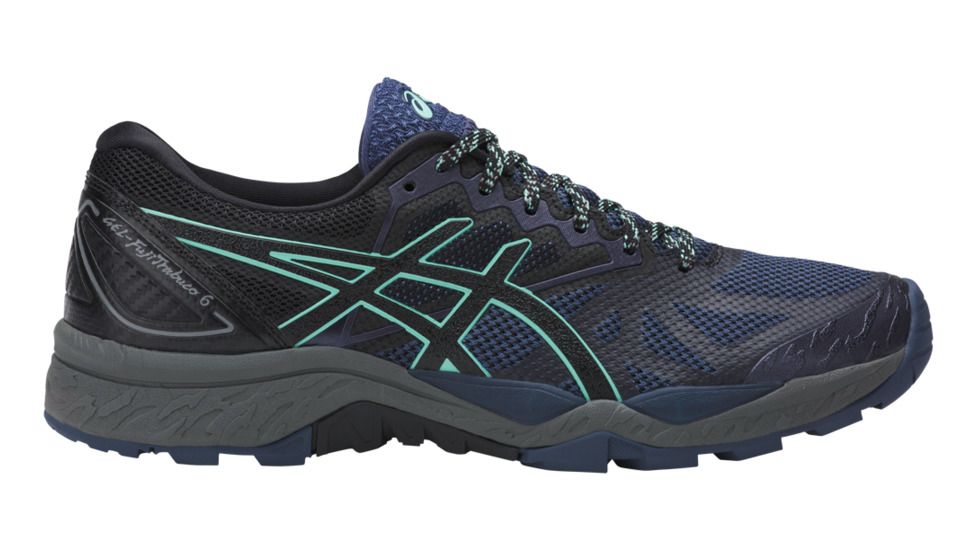 Asics Gel-FujiTrabuco 6 Trail Running Shoe - Women's-Insignia Blue/Black/Ice Green-Medium-10