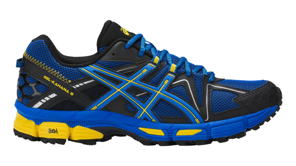 Asics Gel-Kahana 8 Trail Running Shoe - Men's-Directorie Blue/Vibrant Yellow/Black-Medium-9