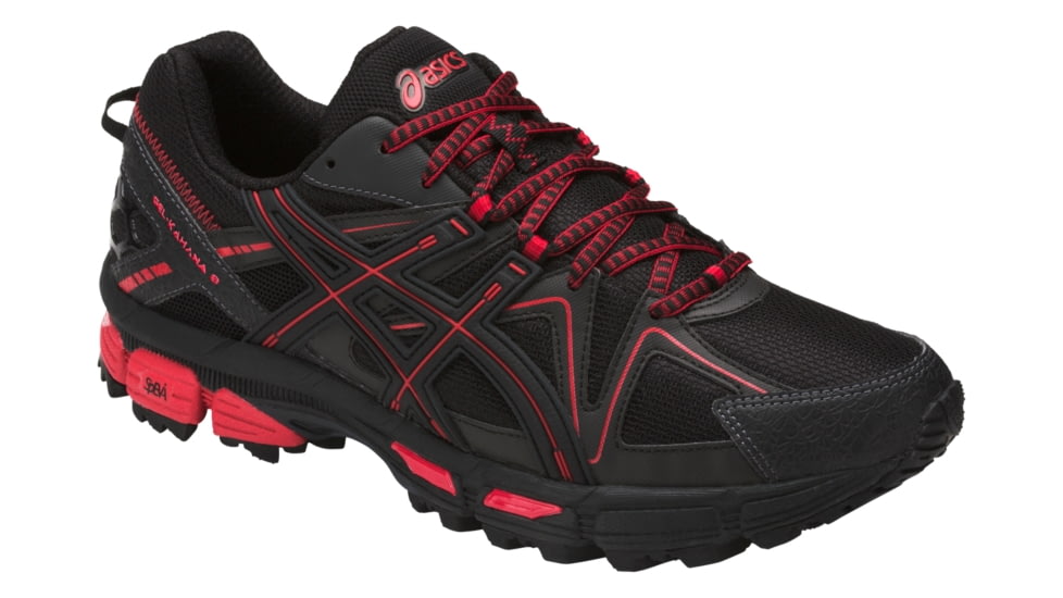 Asics GEL-Kahana 8 Trail Running Shoes - Men's, Black/Classic Red/Phantom, Medium, 10 US T6L0N.9023-10