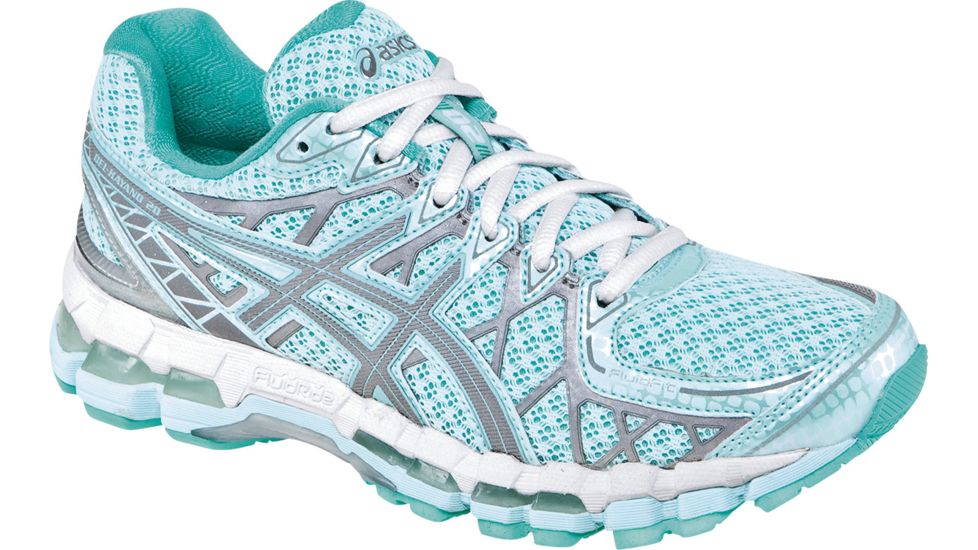 Asics Gel-Kayano 20 Lite-Show Road Running Shoe-Glacier/Lite/Mint-Medium-6 US