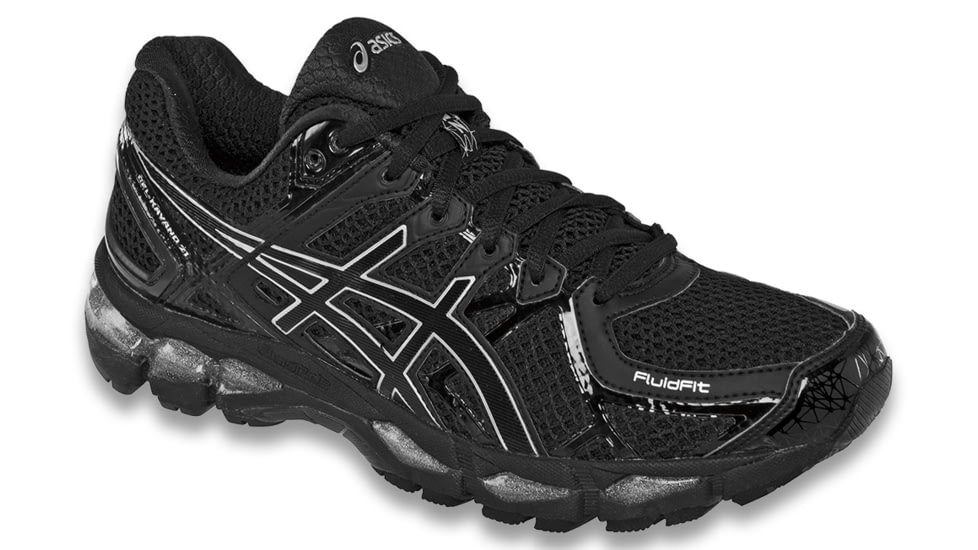 Asics Gel-Kayano 21 Road Running Shoe - Men's-Onyx/Blk/Silver-Medium-13 US