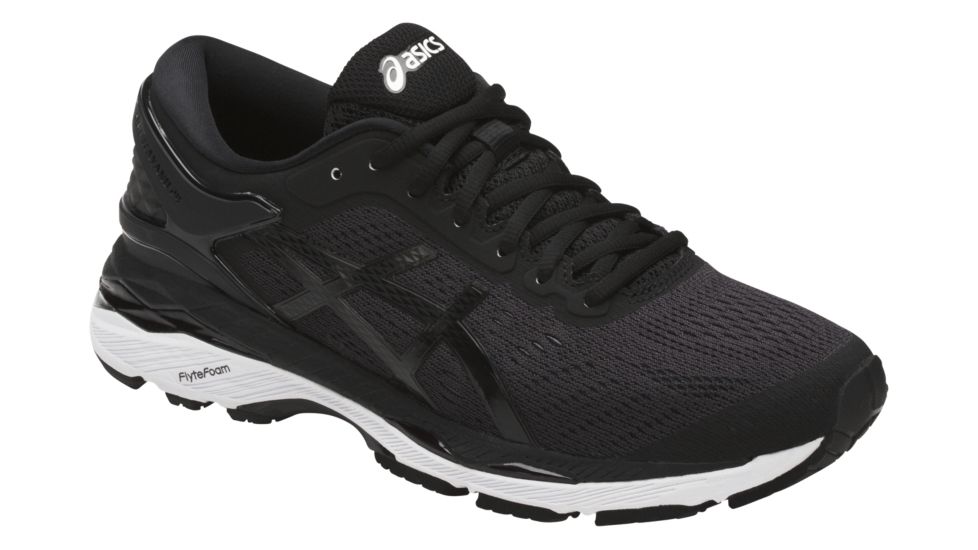 Asics GEL-Kayano 24 Road Running Shoes - Women's, Black/Phantom/White, Medium, 10 US T799N.9016-10