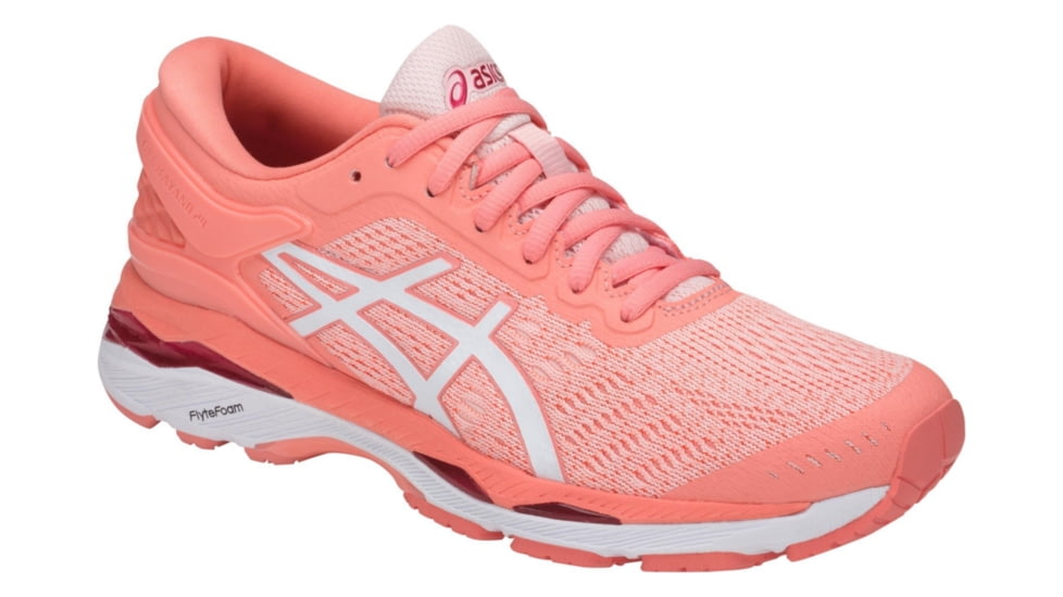 Asics GEL-Kayano 24 Road Running Shoes - Women's, Seashell Pink/White/Begonia Pink, Medium, 10 US T799N.1701-10