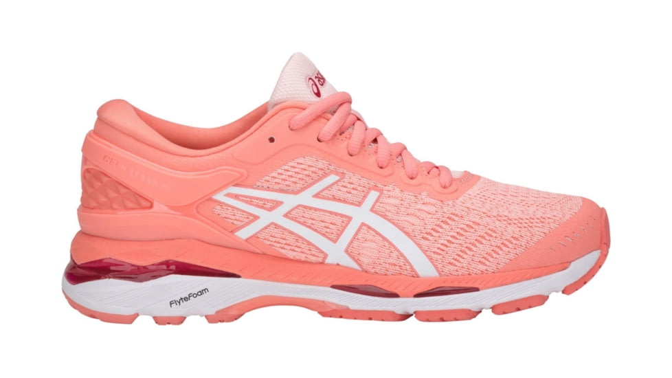 Asics GEL-Kayano 24 Road Running Shoes - Women's, Seashell Pink/White/Begonia Pink, Medium, 10 US T799N.1701-10