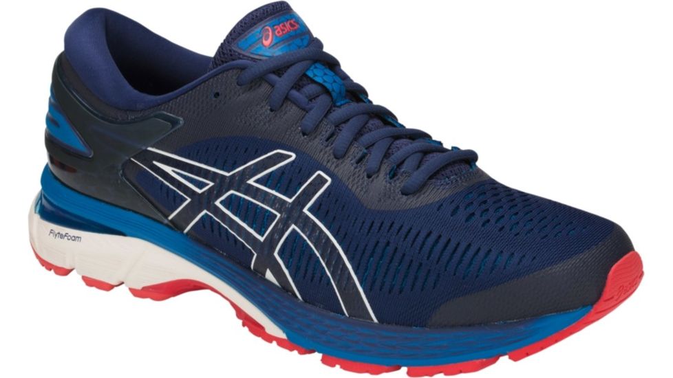 Asics GEL-Kayano 25 Road Running Shoes - Mens, Indigo Blue/White, Medium, 9.5 US, 1011A019.400-9.5