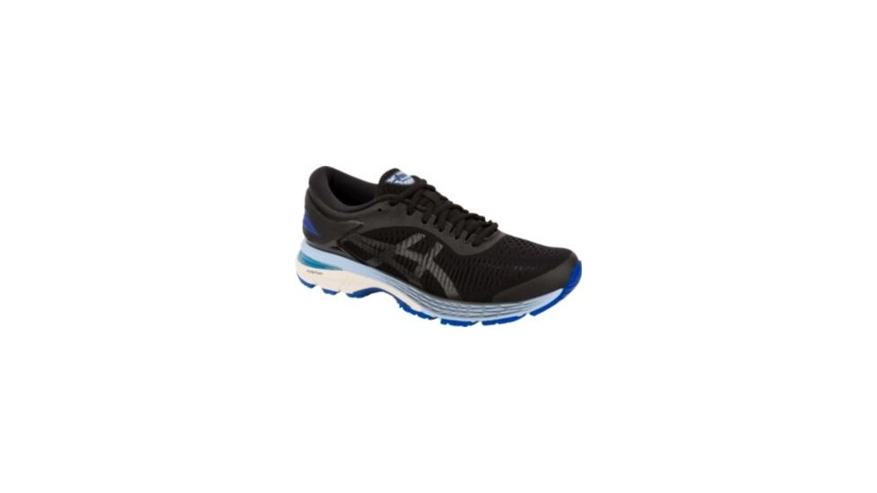 Asics GEL-Kayano 25 Road Running Shoes - Womens, Black/ASICS Blue, Medium, 7 US, 1012A026.001-7