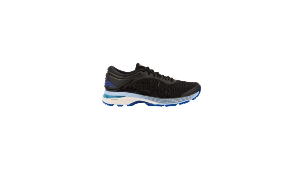 Asics GEL-Kayano 25 Road Running Shoes - Womens, Black/ASICS Blue, Medium, 7 US, 1012A026.001-7