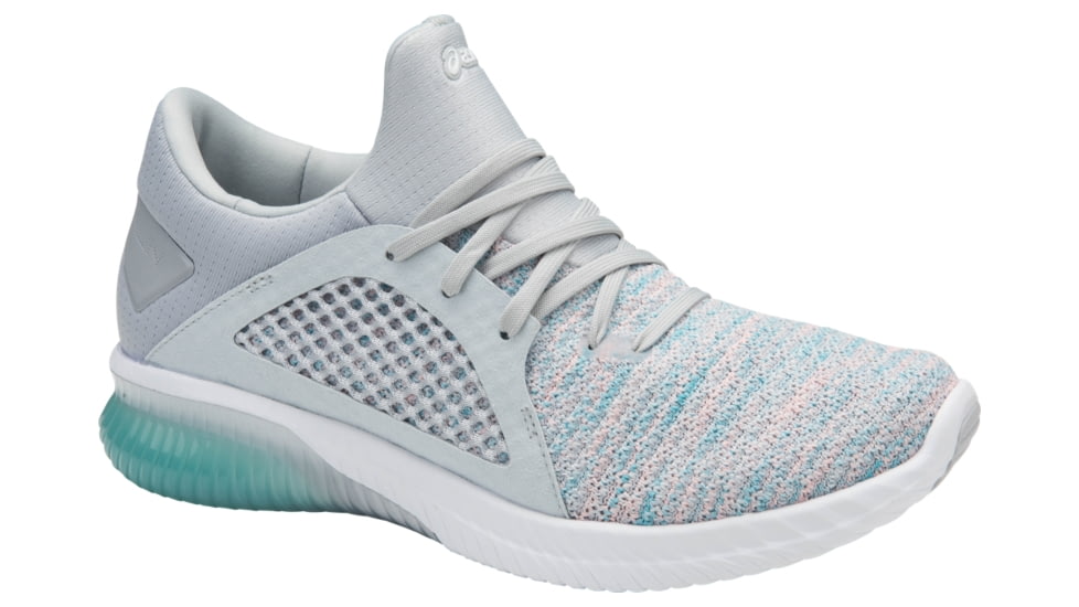 Asics GEL-Kenun Knit Road Running Shoes - Women's, Aruba Blue/Glacier Grey/White, Medium, 10 US T882N.8896-10