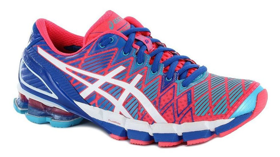 Asics Gel-Kinsei 5 Road Running Shoe - Women's-Punch/White/Royal-Medium-11 US